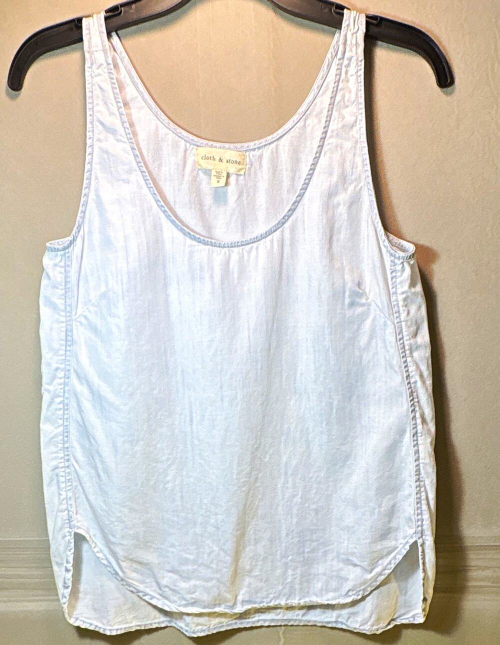 Anthropologie Cloth &Stone. Women’s Light Blue Tencel Lyocell Tank Top Size S